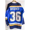 Image 1 : ST. LOUIS BLUES SIGNED JERSERY,  COMES WITH BECKET