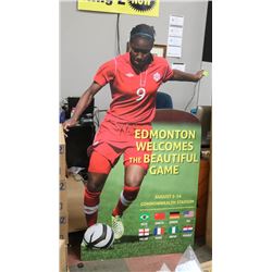 2014 COMMONWEALTH GAMES STAND UP CARDBOARD AD