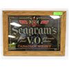 Image 1 : SEAGRAM'S V.O. CANADIAN WHISKY SIGN 18 X 13