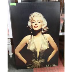 MARILYN MONROE ON HARD BOARD 23 X 36