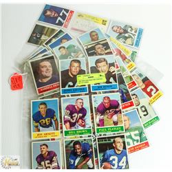 1964 PHILADELPHIA NFL PARTIAL SET 43 CARDS