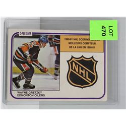 1981-82 OPC WAYNE GRETZKY HOCKEY CARD