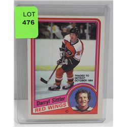 1984-85 OPC DARRYL SITTLER HOCKEY CARD 168