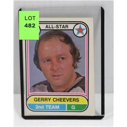 1975-76 OPC GARY CHEEVERS HOCKEY CARD
