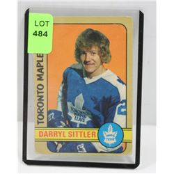 1972-73 OPC DARRYL SITTLER HOCKEY CARD 188