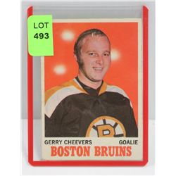 1970-71 OPC GERRY CHEEVERS HOCKEY CARD 1