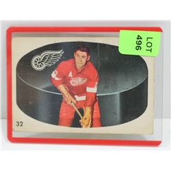 1962-63 PARKHUST ALEX DELVECCHIO HOCKEY CARD 32