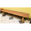 Image 1 : APPROX 8' RUSTIC LOG BENCH
