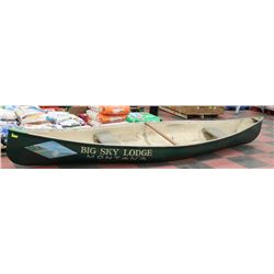 LARGE FIBREGLASS WALLHANGING CANOE