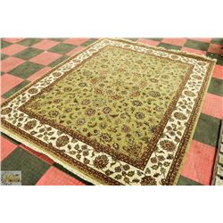 JAIPUR AC-GRN/IVO AREA RUG SIZE 8 X 10 MSRP $5900