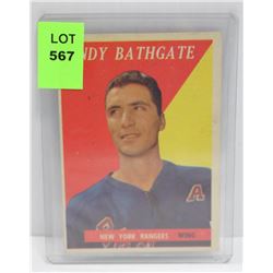 1958-59 TOPPS HOCKEY ANDY BATHGATE 21