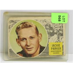 2960 TOPPS CFL JACKIE PARKER CARD ESKIMOS