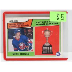 1983-84 OPC MIKE BOSSY HOCKEY CARD 205