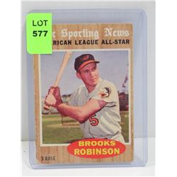 1962 TOPPS BROOKS ROBINSON BASEBALL CARD 468