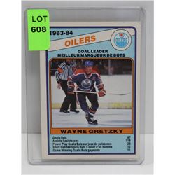 1984-85 OPC WAYNE GRETZKY GOAL LEADER CARD 357
