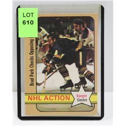1972-73 OPC BRAD PARK HOCKEY CARD 85