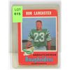 Image 1 : 1970 OPC RON LANCASTER CFL CARD RIDERS