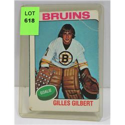 1975-76 GILLES GILBERT HOCKEY CARD 45