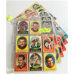 1958 TOPPS CFL FOOTBALL CARD PARTIAL SET 70 CARDS