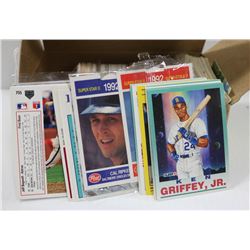BOX FULL OF 1970S AND UP HOCKEY AND BASEBALL