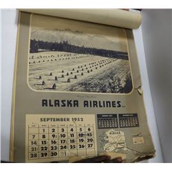 1954 ALASKAN AIRLINES CALANDER