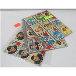 1960 TOPPS CFL FOOTBALL PARTIAL SET 78/88 CARDS