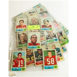 1968 OPC CFL FOOTBALL CARDS PART SET 35 CARDS