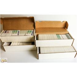 BOX OF ASSORTED VINTAGE SPORTS CARDS OVER 1000