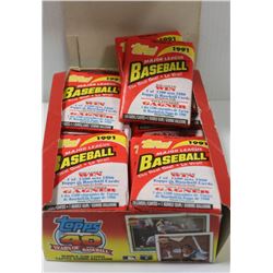 1991 TOPPS BASEBALL BOX OF SEALED WAX PACKS
