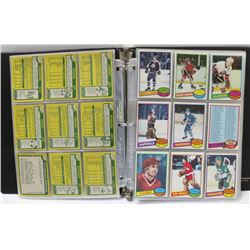 1980-81 OPC HOCKEY NEAR COMPLETE SET 392/396