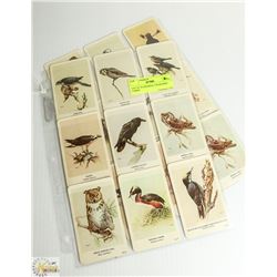 LOT OF 18 GENERAL CIGAR BIRD CARDS
