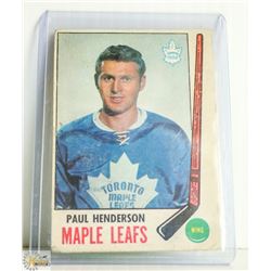 1969-70 OPC PAUL HENDERSON HOCKEY CARD