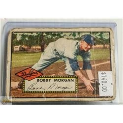 1952 TOPPS BOBBY MORGAN BASEBALL CARD