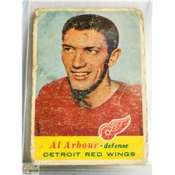 1958-59 TOPPS AL ARBOUR HOCKEY CARD HOF