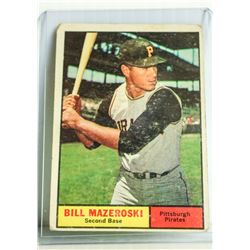 1961 TOPPS BILL MAZEROSKI CARD