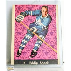 1961 EDDIE SHACK HOCKEY CARD