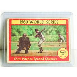 1961 TOPPS WHITEY FORD CARD WORLD SERIES