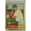 Image 1 : 1961 TOPPS RON SANTO RC BASEBALL CARD