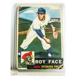 1953 TOPPS ROY FACE BASEBALL CARD