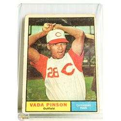 1961 TOPPS VADA PINSON BASEBALL CARD