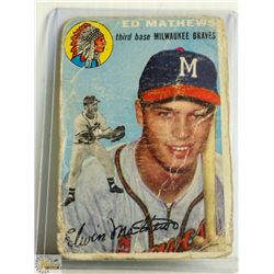 1953 TOPPS ED MATHEWS BASEBALL CARD