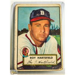 1952 TOPPS ROY HARTSFIELD BASEBALL CARD