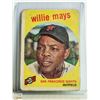 Image 1 : 1959 TOPPS WILLIE MAYS BASEBALL CARD