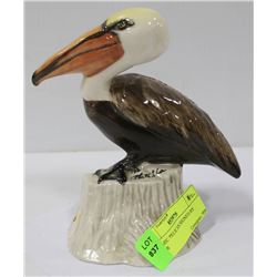 CERAMIC PELICAN SIGNED BY MAKER