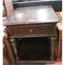 PAULA DEEN WOOD END TABLE 24 X 26 X 26