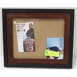 AUTOGRAPHED CARDS AYNE AND WALTER GRETZKY PICTURES
