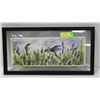 Image 1 : ORIGINAL WATERCOLOUR OF HUMMINGBIRDS FRAMED