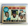 Image 1 : 1968 TOPPS HANK AARON HOME RUN LEADER CARD