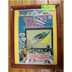 WORLD?S FINEST #234 FRAMED COLLECTOR COMIC