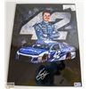 Image 1 : KYLE LARSON  SIGNED  NASCAR 11 X 14 PHOTO (PA COA)